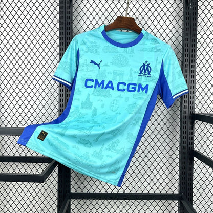 Maillot Gardien Marseille Bleu 2025-26