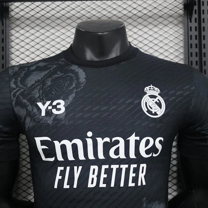 Maillot Real Madrid foot Y3 noir 2024 2025